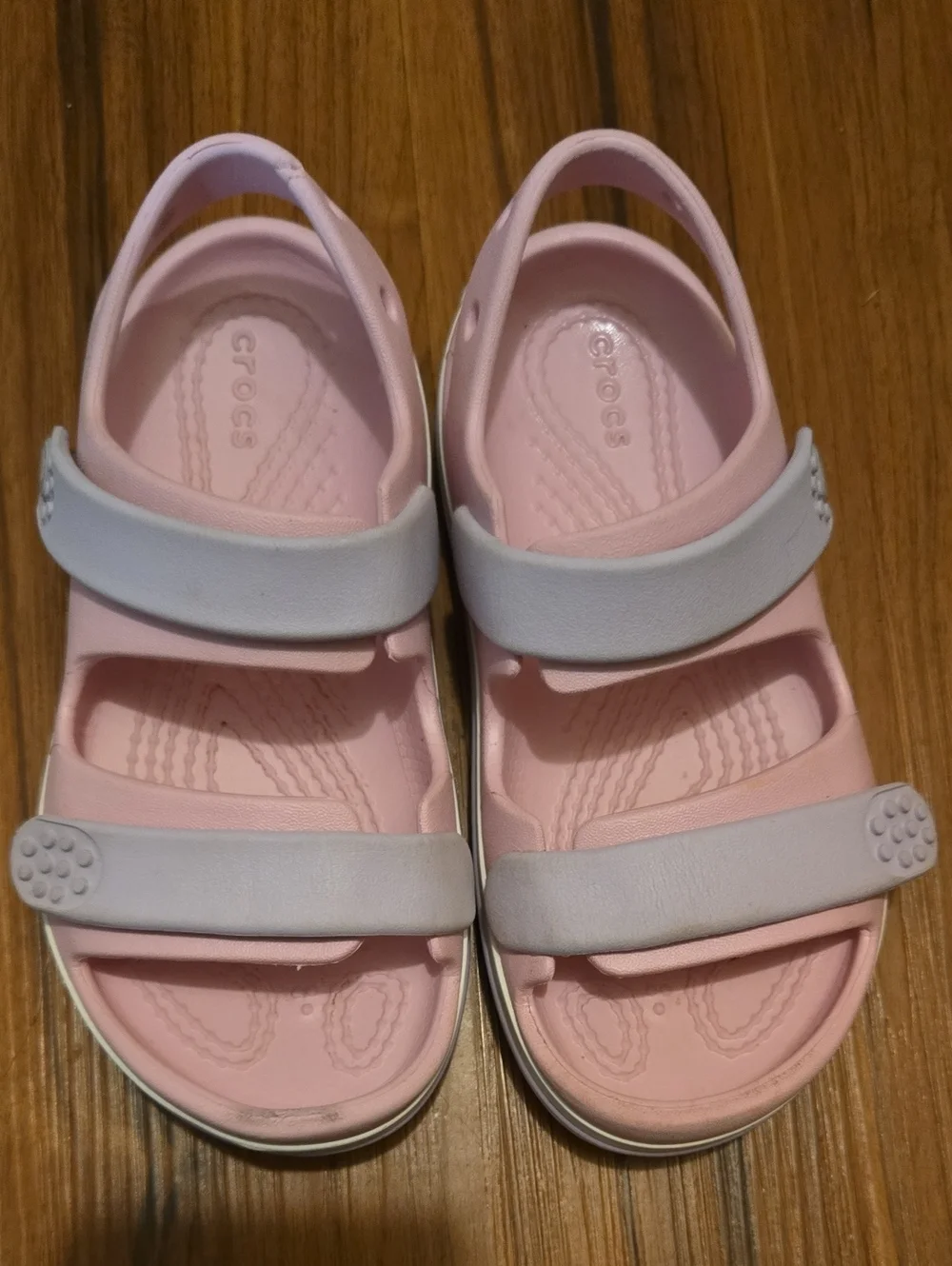 Crocs Kids' Pink Two-Strap Sandals Size 11